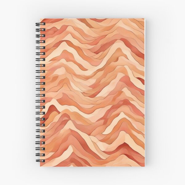 Item preview, Wave Pattern -  Orange Mountain Wave ; Curved Line designed and sold by PatternInArt.