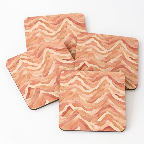 Item preview, Wave Pattern -  Orange Mountain Wave ; Curved Line designed and sold by PatternInArt.