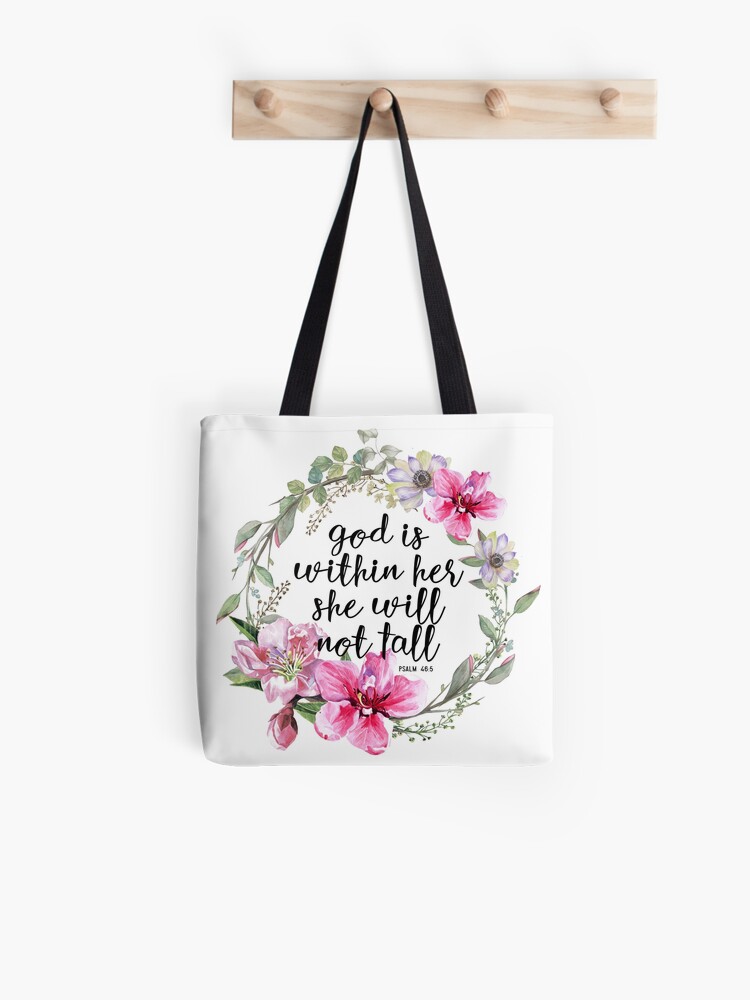 Christian Quote Psalm 46:5 | Tote Bag