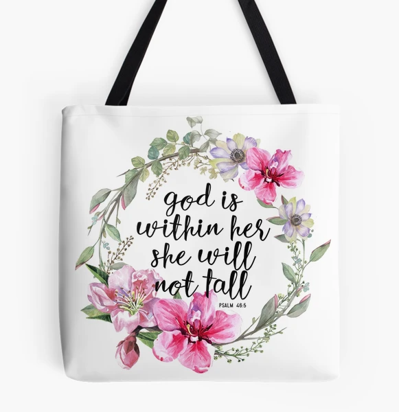 Christian Quote Psalm 46:5 | Tote Bag