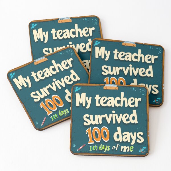 Item preview, My teacher survived 100 days of me (school) designed and sold by shoppwithus.