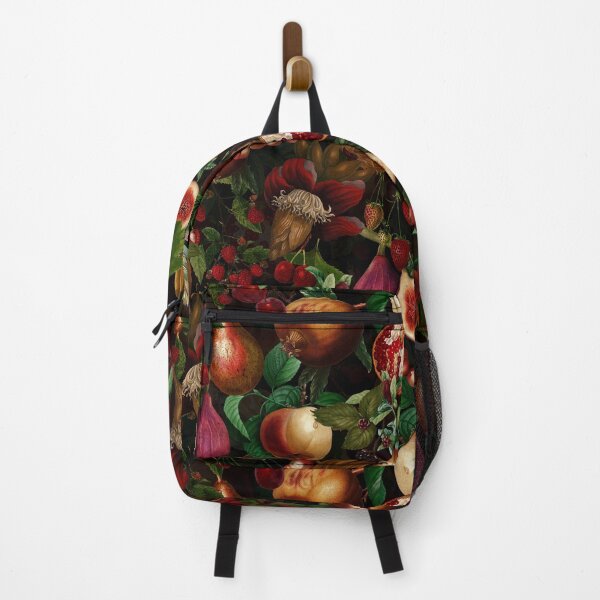 Item preview, Midnight Vintage Tropical Fruits Garden Pattern - black v designed and sold by UtArt.