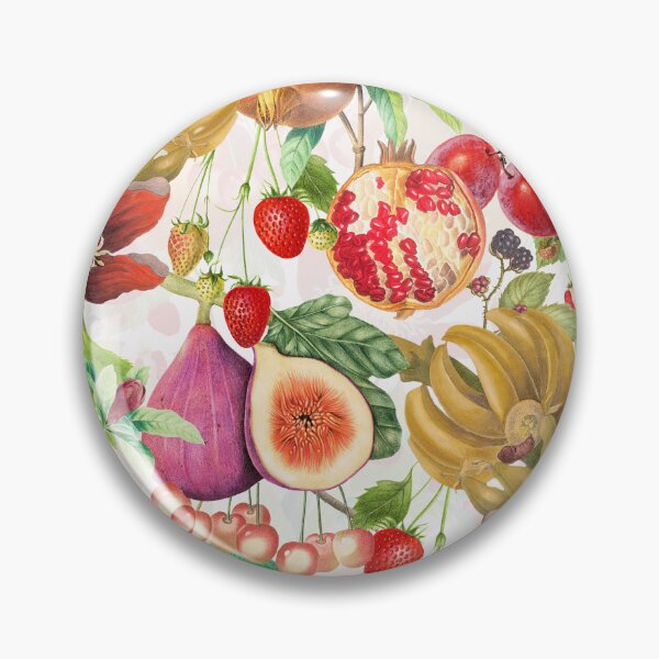 Item preview, Midnight Vintage Tropical Fruits Garden Pattern - white Nightgarden designed and sold by UtArt.