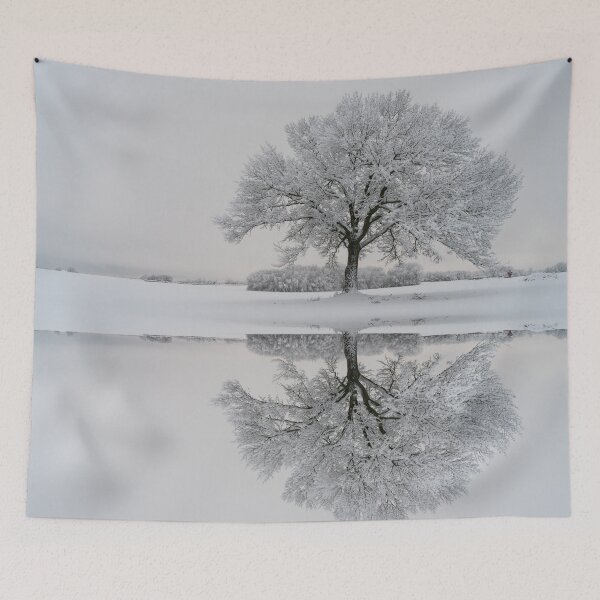Item preview, Dawn By The Snow Covered Oak Mirrored designed and sold by mljdwhite.