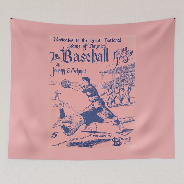 Item preview, The Baseball. Vintage Baseball Sheet Music cover. (Restored). HIGH DEFINITION designed and sold by MINDTHECHERRY.