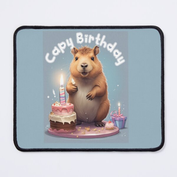 Item preview, Capybara Birthday, Capy Birthday designed and sold by Mandala108.
