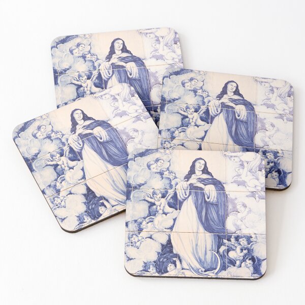 Aperçu de l'œuvre Style de rue en céramique bleue et blanche Séville vertical créée et vendue par eddiebarronshop.