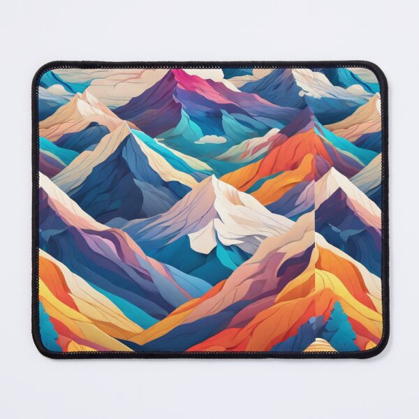 Item preview, Wave Pattern - Colorful Mountain Wave ; Curved Line designed and sold by PatternInArt.
