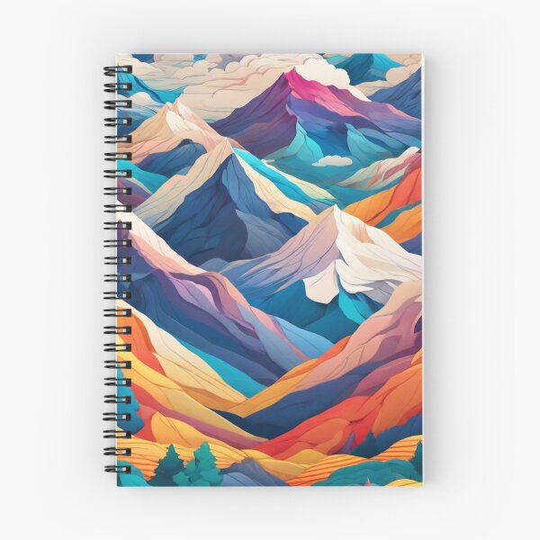 Item preview, Wave Pattern -  Colorful Mountain Wave ; Curved Line designed and sold by PatternInArt.