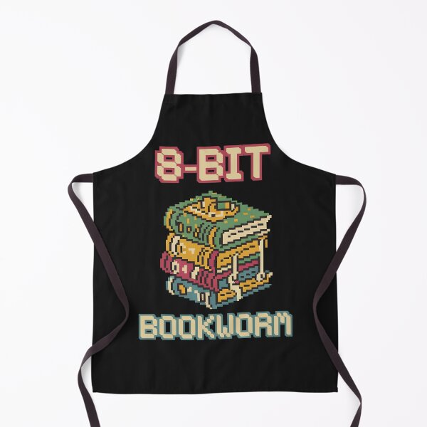 Item preview, 8-bit bookworm designed and sold by DazzleDroplets.