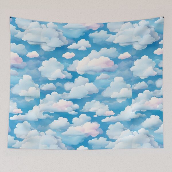 Item preview, Wave Pattern -  Blue Sky Wave ; Curved Line designed and sold by PatternInArt.