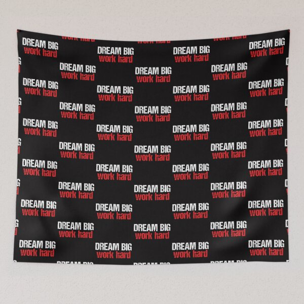 Item preview, dream big, work hard designed and sold by Aiyinyangart.
