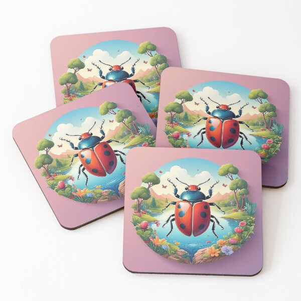 Item preview, Happy Ladybug: An Adventure at the Flower-Framed Lake designed and sold by Minpadesign.
