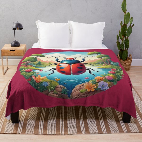Item preview, Happy Ladybug: An Adventure at the Flower-Framed Lake designed and sold by Minpadesign.