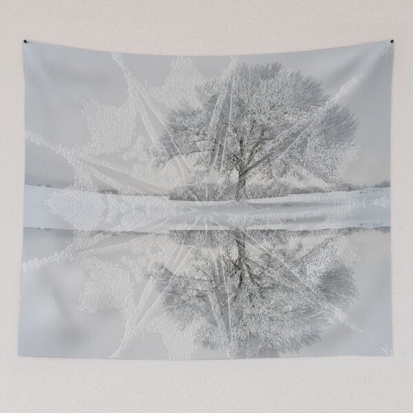 Item preview, Dawn By The Snow Covered Oak Snowflake designed and sold by mljdwhite.