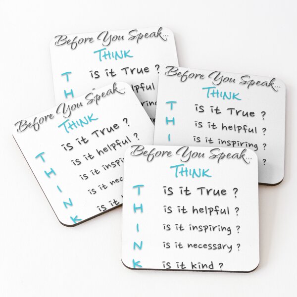 Item preview, Before You Speak THINK  designed and sold by fluidwatercolor.