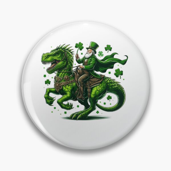 Aperçu de l'œuvre Saint Patrick T-Rex Day Saint Paddy's Day créée et vendue par GalaxyGraffiti.