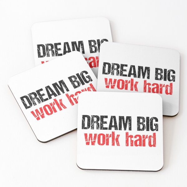 Item preview, dream big, work hard designed and sold by Aiyinyangart.