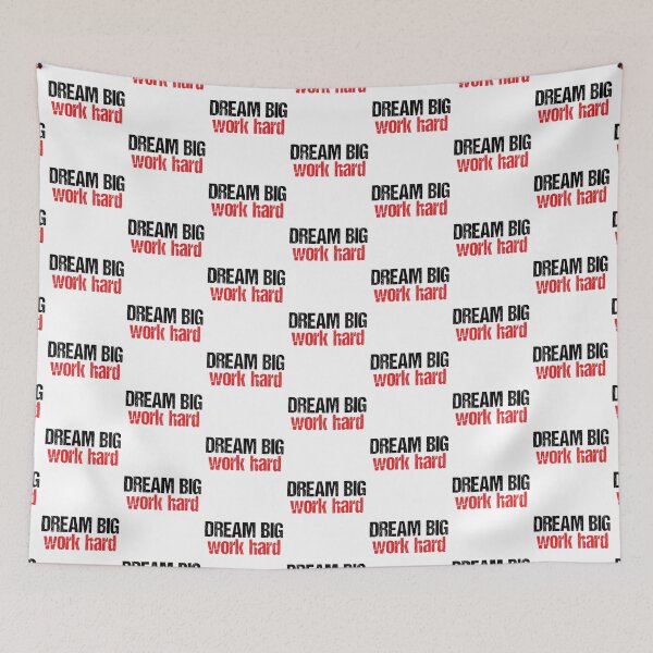 Item preview, dream big, work hard designed and sold by Aiyinyangart.
