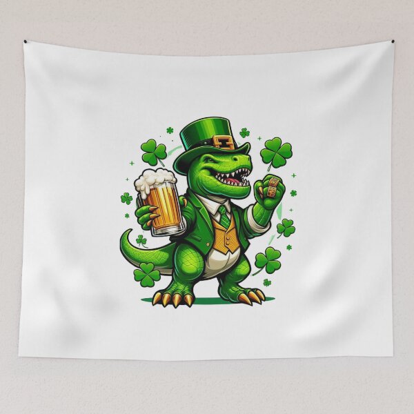 Item preview, Saint Patrick T-Rex Day Saint Paddy's Day designed and sold by GalaxyGraffiti.