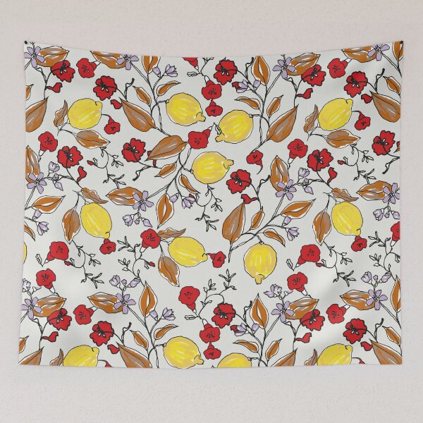Item preview, Watercolor Lemon Pattern designed and sold by StudioGlouna.