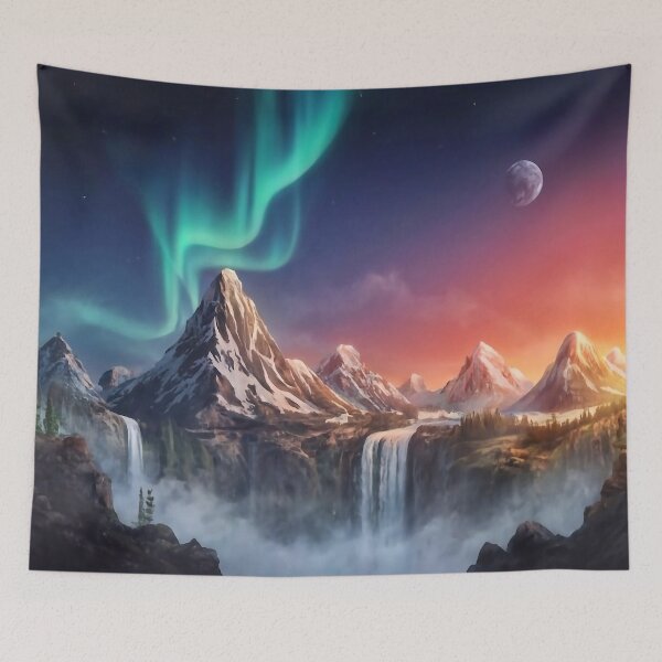 Item preview, Mountain peaks and waterfalls designed and sold by m-y-A-I-A-R-T-.