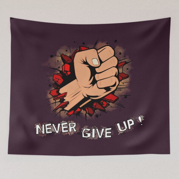 Item preview, Fist Breaking Through Never give up designed and sold by coyoteink.