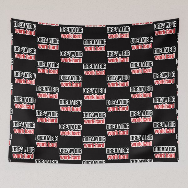 Item preview, dream big, work hard designed and sold by Aiyinyangart.