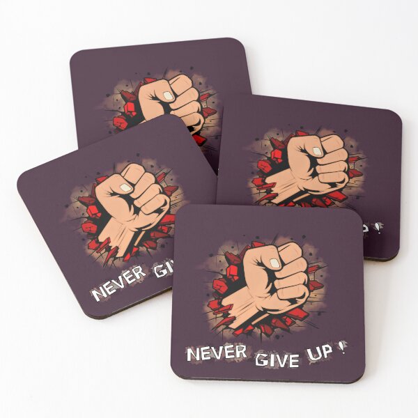 Item preview, Fist Breaking Through Never give up designed and sold by coyoteink.