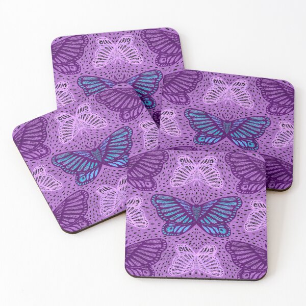 Item preview, Moths in Purple Seamless Pattern designed and sold by Rochelle Carr.