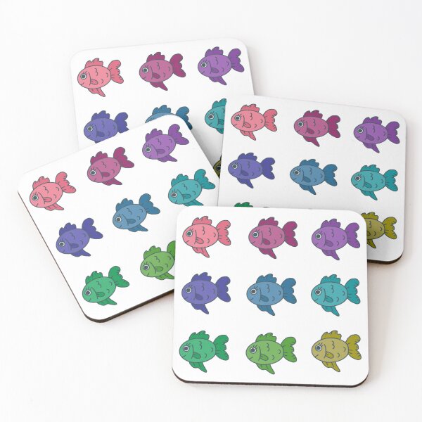 Item preview, Colorful cute little fish collection designed and sold by moonbean-art.