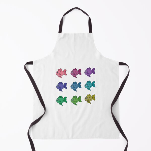 Item preview, Colorful cute little fish collection designed and sold by moonbean-art.