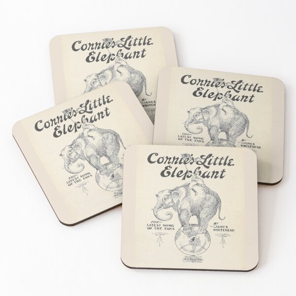 Item preview, Connies Little Elephant. Vintage Baseball Sheet Music cover. (Restored). HIGH DEFINITION designed and sold by MINDTHECHERRY.
