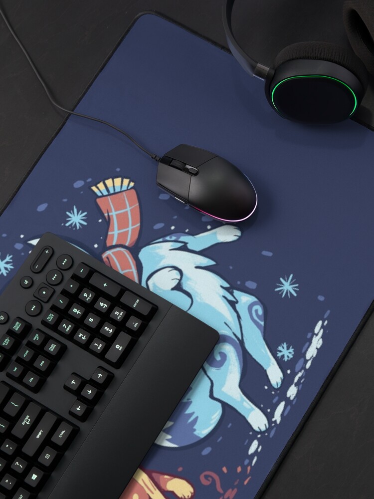 Thumbnail 4 of 5, Mouse Pad, Autumn and Snow Fox designed and sold by TechraNova.