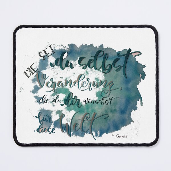 Item preview, Saying by M. Gandhi designed and sold by Iris Ludwig.