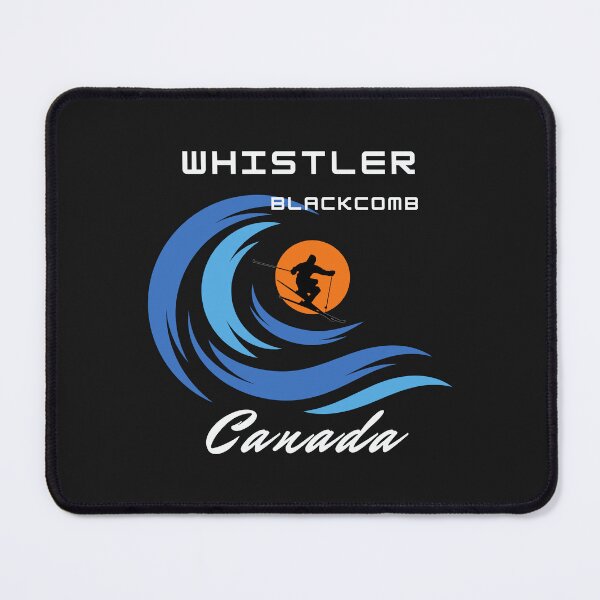 Item preview,  Whistler Blackcomb, Canada. White text.  Gift Ideas For The Ski Enthusiast. designed and sold by LindaLG.