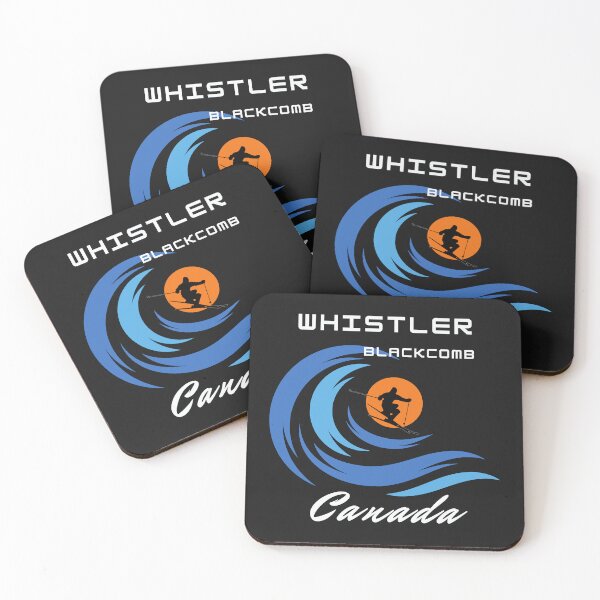 Item preview,  Whistler Blackcomb, Canada. White text.  Gift Ideas For The Ski Enthusiast. designed and sold by LindaLG.