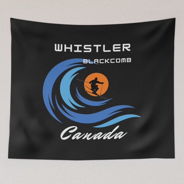 Item preview,  Whistler Blackcomb, Canada. White text.  Gift Ideas For The Ski Enthusiast. designed and sold by LindaLG.