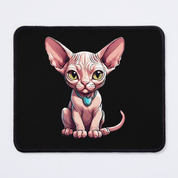 Item preview, Hairy Harry The Cute Watercolor Kawaii Sphynx Cat designed and sold by justpurrfect.