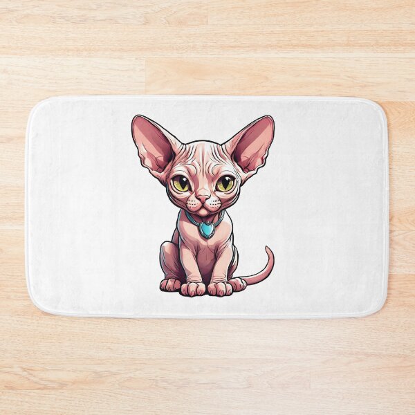 Item preview, Hairy Harry The Cute Watercolor Kawaii Sphynx Cat designed and sold by justpurrfect.