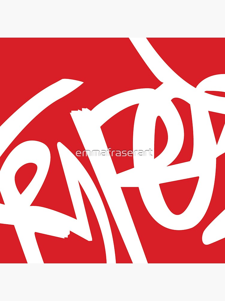 Thumbnail 2 of 2, Tote Bag, Red Urban Graffiti Art designed and sold by emmafraserart.