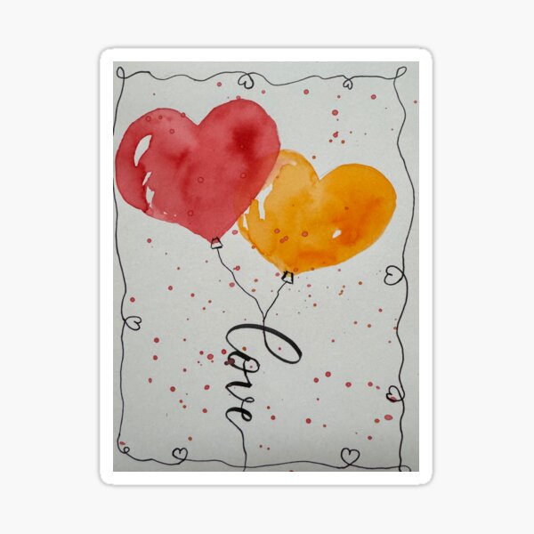 Item preview, Heart balloons love designed and sold by Iris Ludwig.