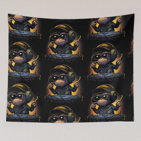 Item preview,  DJ Monkey with neon glow and mixer/dex. designed and sold by Grin.