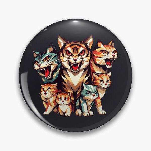 Item preview, Cute geometric colorful cats 7 designed and sold by slamnoah.