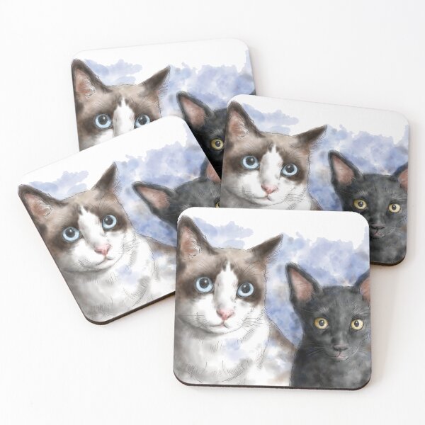 Item preview, Cat pet portrait watercolor painting designed and sold by Nalidsa Sukprasert.