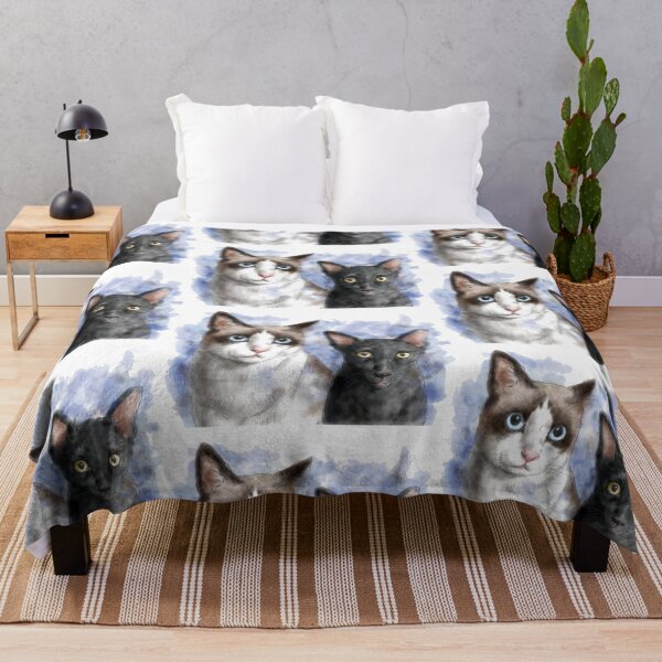 Item preview, Cat pet portrait watercolor painting designed and sold by Nalidsa Sukprasert.