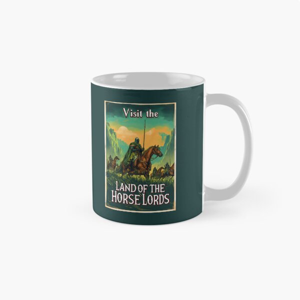 Item preview, Visit the Land of the Horse Lords - Vintage Travel Poster - Fantasy designed and sold by Fenay Designs.