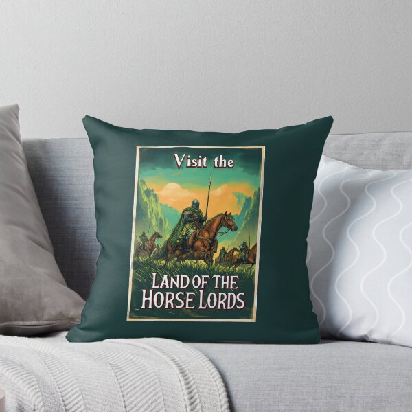 Item preview, Visit the Land of the Horse Lords - Vintage Travel Poster - Fantasy designed and sold by Fenay Designs.