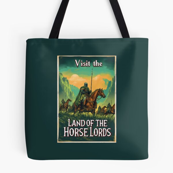 Item preview, Visit the Land of the Horse Lords - Vintage Travel Poster - Fantasy designed and sold by Fenay Designs.