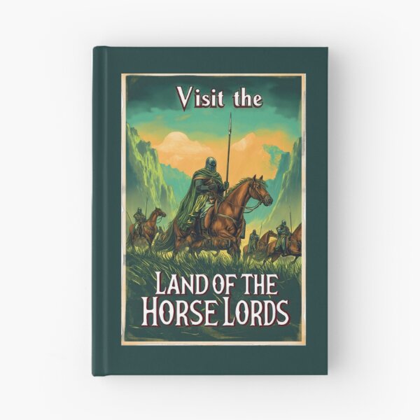Item preview, Visit the Land of the Horse Lords - Vintage Travel Poster - Fantasy designed and sold by Fenay Designs.